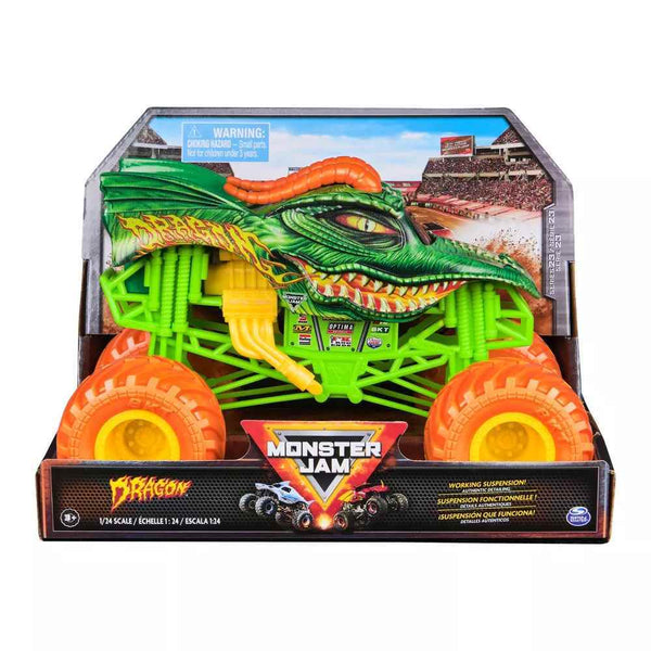 MONSTER JAM 1:24 DIE CAST TRUCK DRAGON Toyworld Frankston