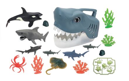 WILD QUEST 41 PIECE JAWSOME SHARK BUCKET Toyworld Frankston