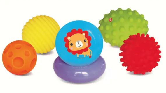 FISHER PRICE SENSORY ACTIVITY SET IN SENSORY BABY BALLS