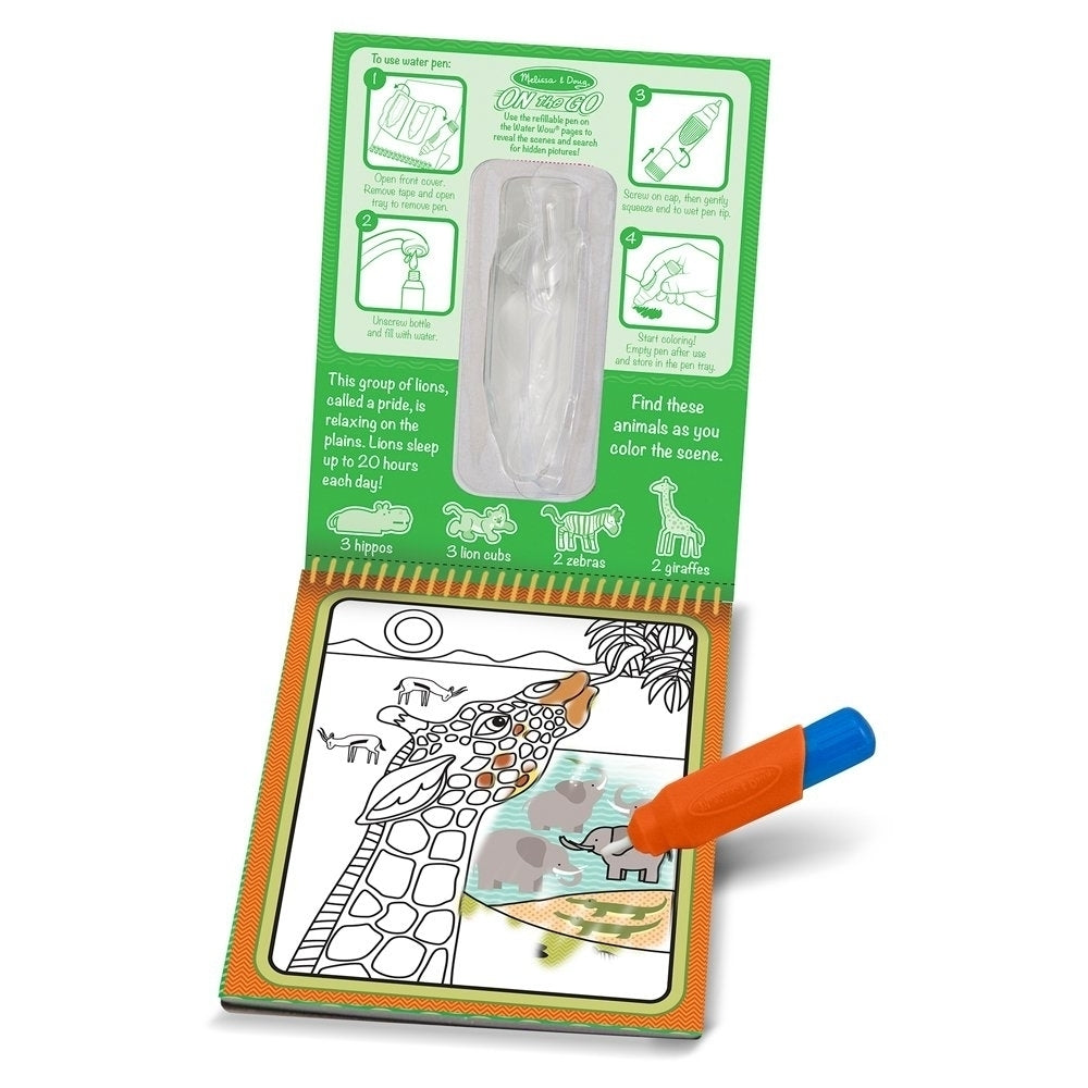 MELISSA & DOUG WATER WOW - SAFARI WATER REVEAL PAD