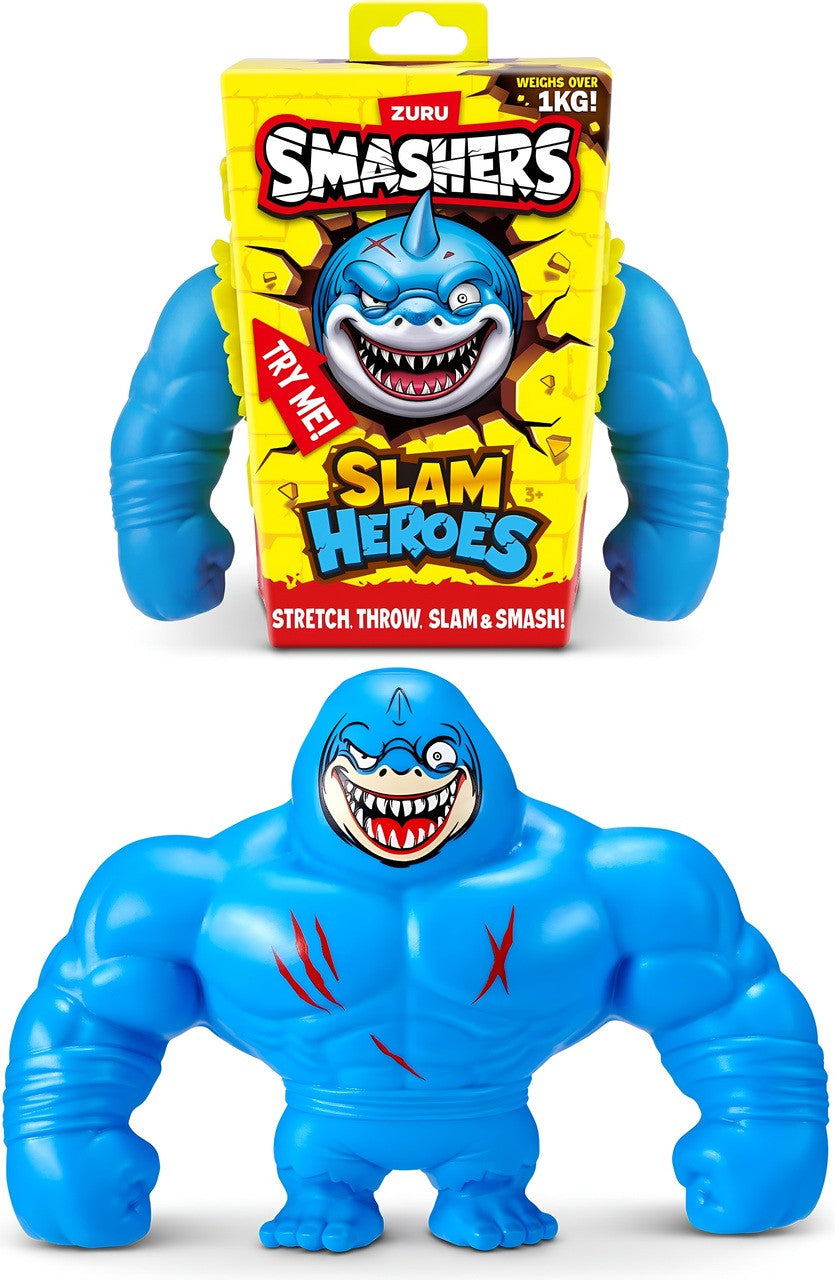 ZURU SMASHERS SLAM HEROES - WRESTLER/SHARK ASSORTMENT SINGLE PIECE - Toyworld Frankston