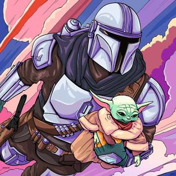 RAVENSBURGER STAR WARS GROGU MOMENTS 3X49PC