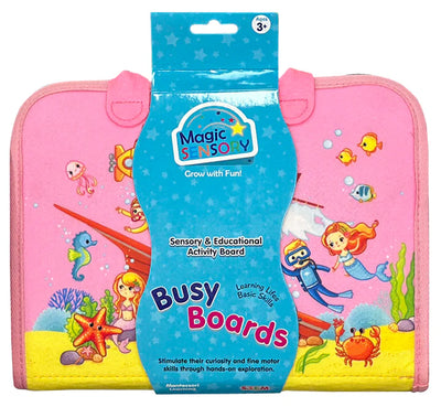 MAGIC SENSORY - BUSY BOARDS PINK - Toyworld Frankston
