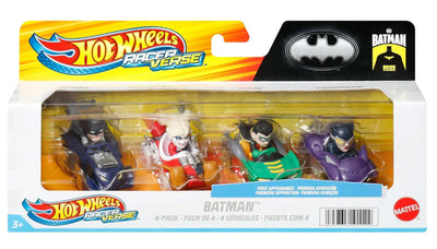 Hot Wheels Racer's Verse Batman action figure set in packaging
