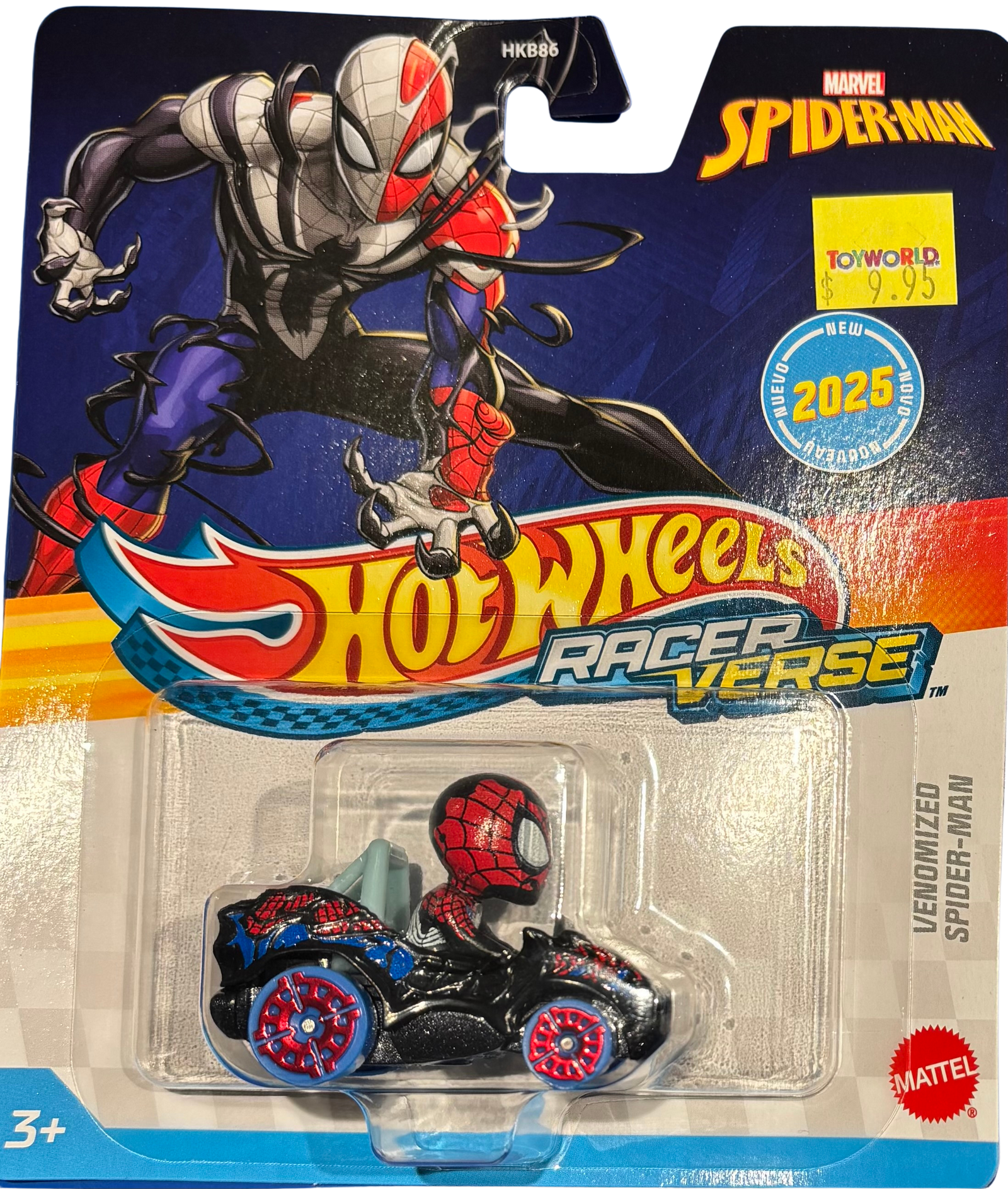 HOT WHEELS RACER VERSE - MARVEL SPIDERMAN - VENOMIZED SPIDER-MAN - Toyworld Frankston