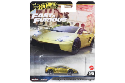 HOT WHEELS PREMIUM FAST & FURIOUS - LAMBORGHINI GALLARDO LP 570-4 SUPERLEGGERA