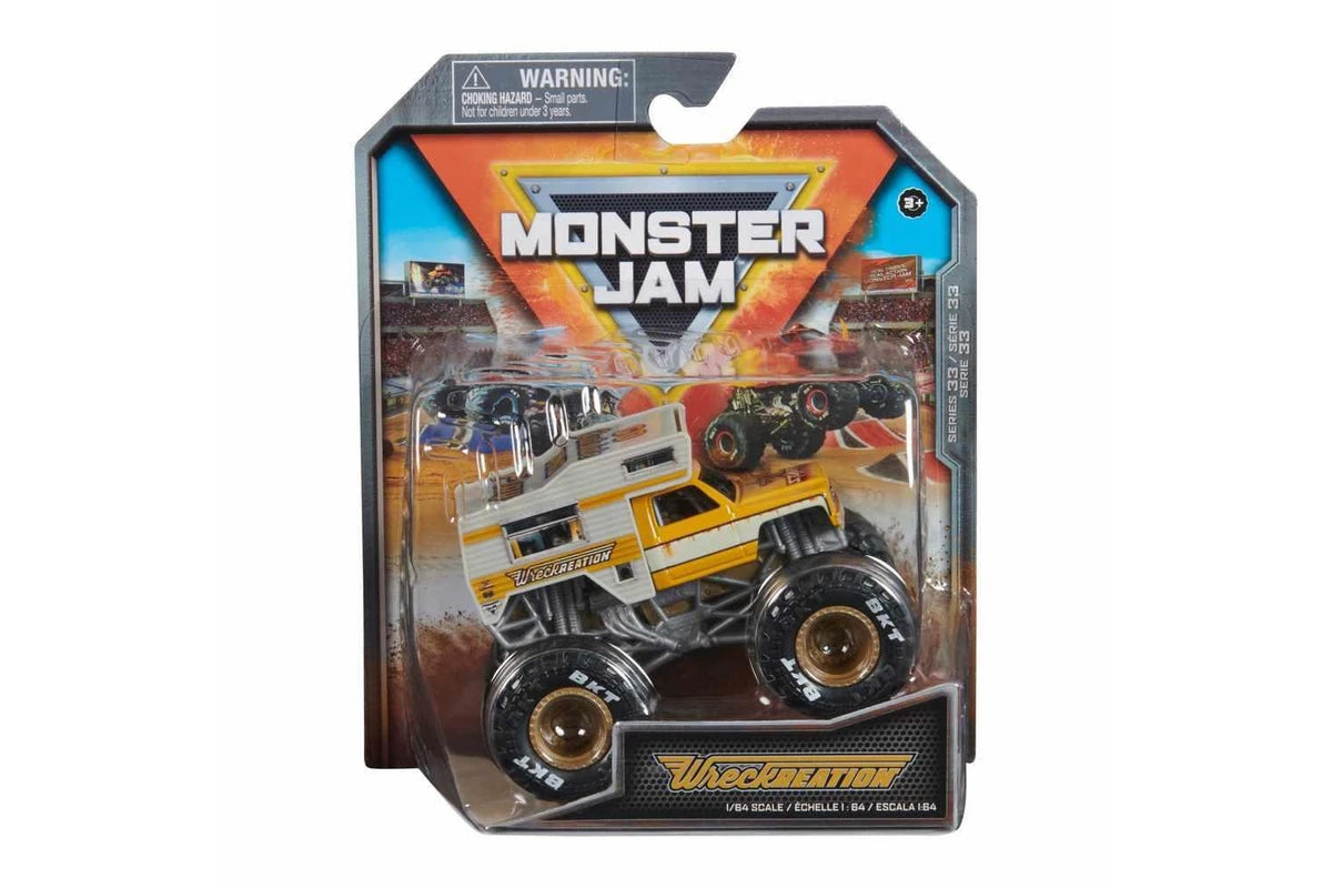 MONSTER JAM 1:64 DIECAST TRUCKS - WRECKREATION - Toyworld Frankston