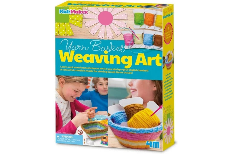 4M - KIDZMAKER - BASKET WEAVING ART - Toyworld Frankston
