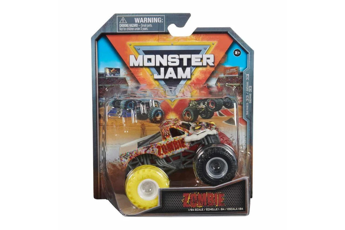 MONSTER JAM 1:64 DIECAST TRUCKS - ZOMBIE - Toyworld Frankston