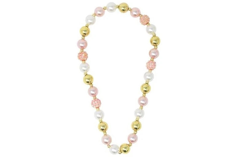 PINK POPPY - YOU ARE GOLDEN PEARL NECKLACE - Toyworld Frankston