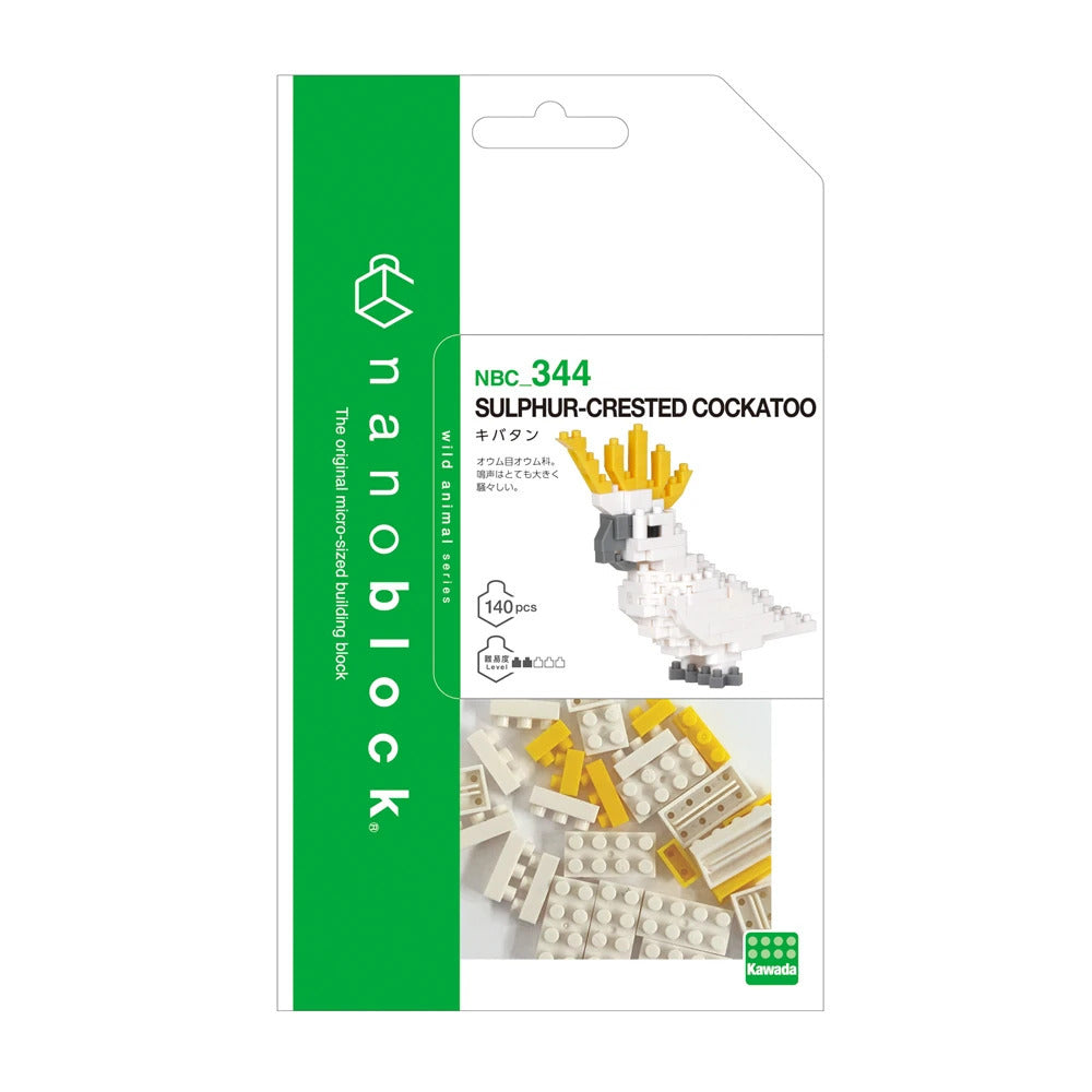 NANOBLOCK - SULPHUR-CRESTED COCKATOO - Toyworld Frankston