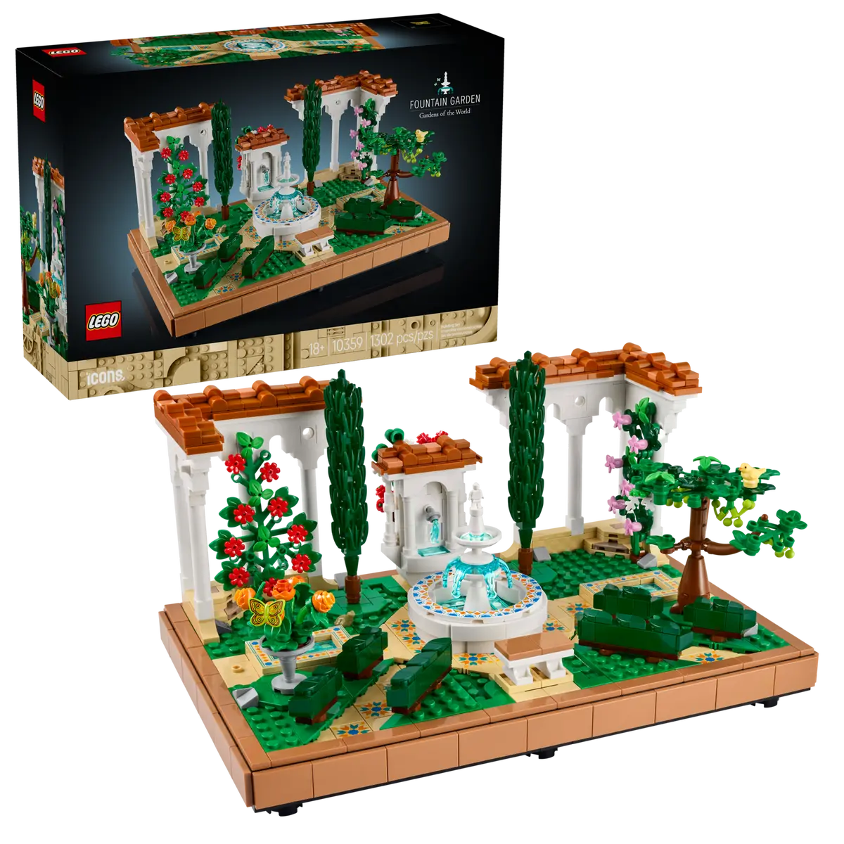 LEGO ICONS 10359 FOUNTAIN GARDEN - Toyworld Frankston