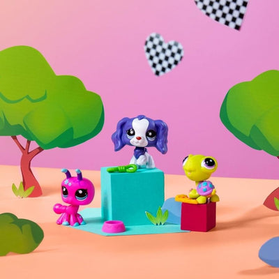 LITTLEST PET SHOP - TRIO IN TUBE 3 PACK SERIES 3 - BACKYARD PETS - Toyworld Frankston