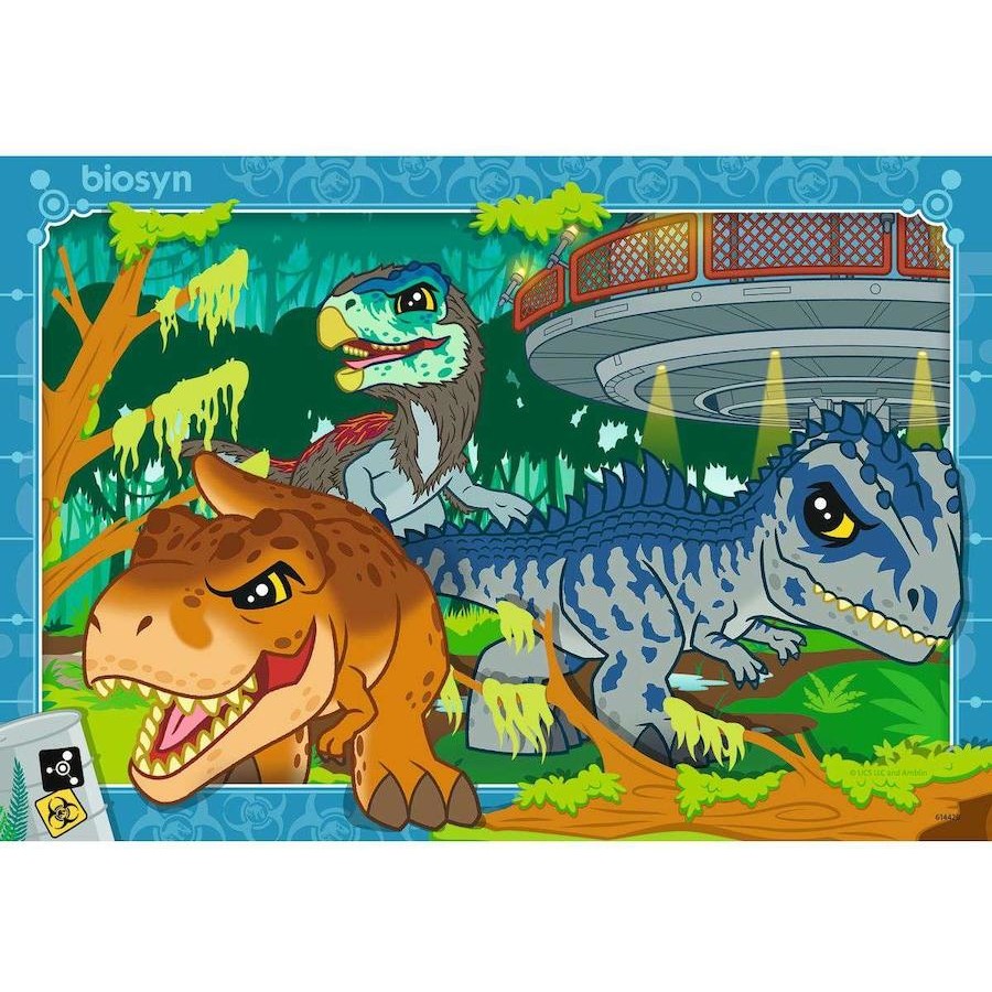 RAVENSBURGER JURASSIC WORLD LIVIN THE WILD LIFE 2X24 PIECE PUZZLE