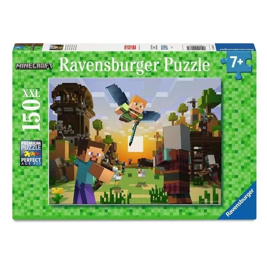 RAVENSBURGER MINECRAFT - CONSTRUCTION AND ADVENTURE 150 PIECE PUZZLE - Toyworld Frankston