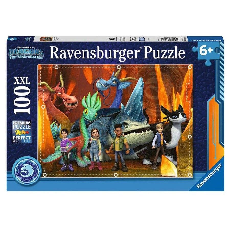 RAVENSBURGER - DRAGONS THE NINE REALMS 100 PIECE PUZZLE