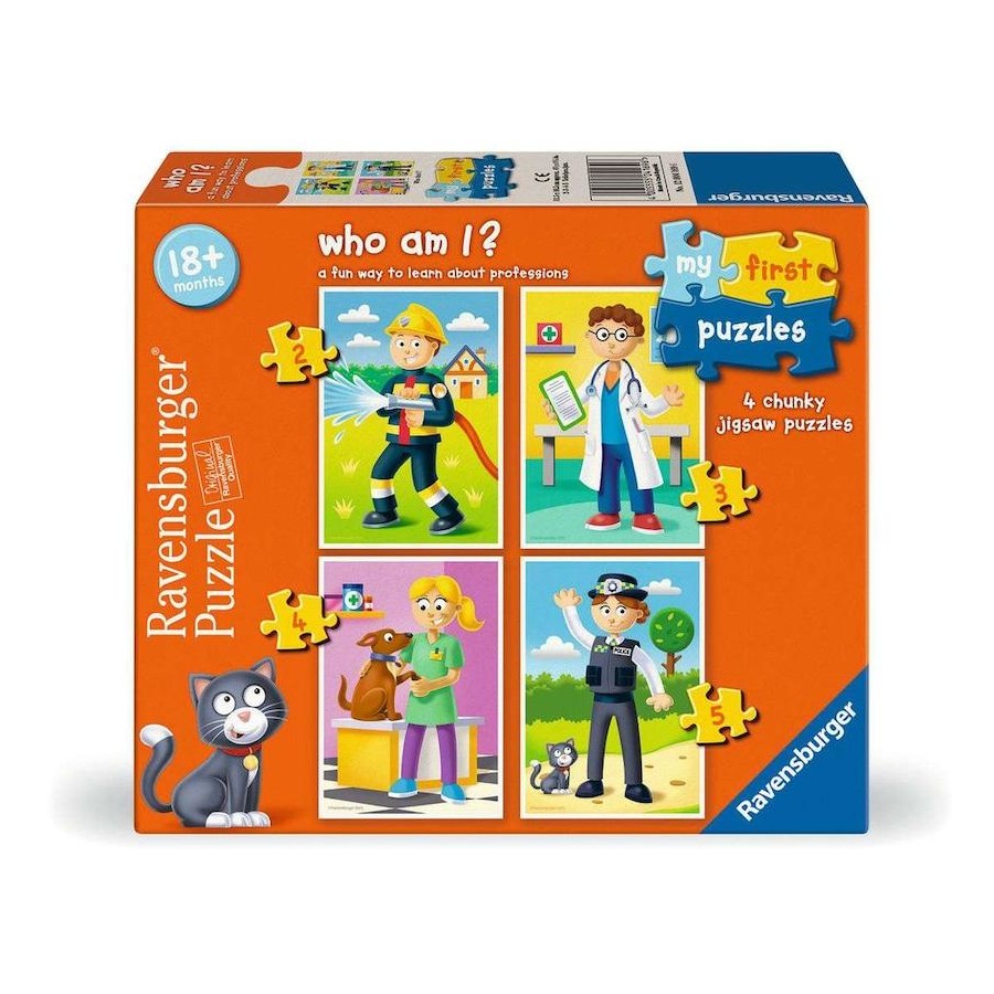 RAVENSBURGER MY FIRST PUZZLES - WHO AM I 2,3,4,5 PIECE PUZZLE
