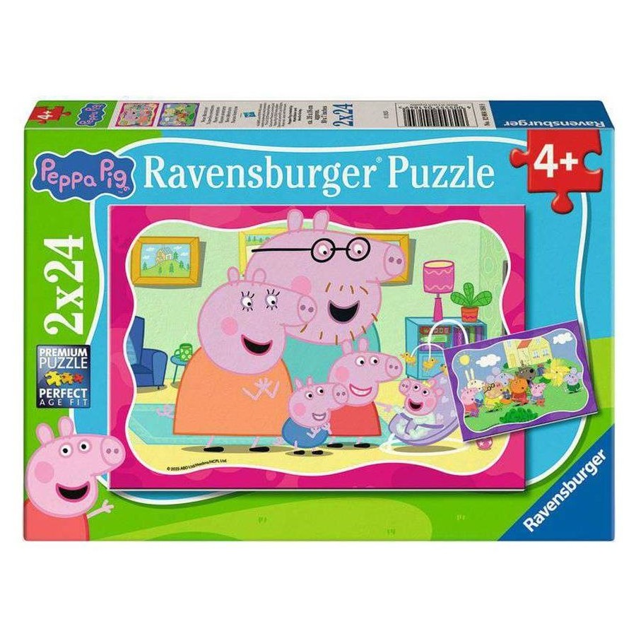 RAVENSBURGER - PEPPA PIG NEW ADVENTURES 2X24 PIECE PUZZLE