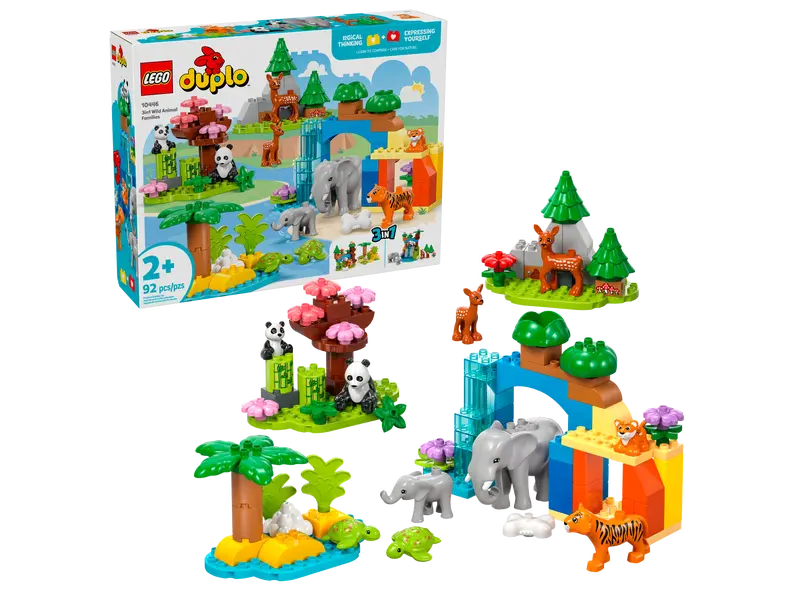 LEGO DUPLO 10446 WILD ANIMAL FAMILIES 3 IN 1 - Toyworld Frankston