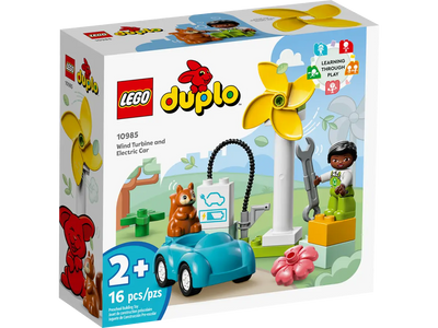 LEGO 10985 DUPLO - WIND TURBINE AND ELECTRIC CAR - Toyworld Frankston