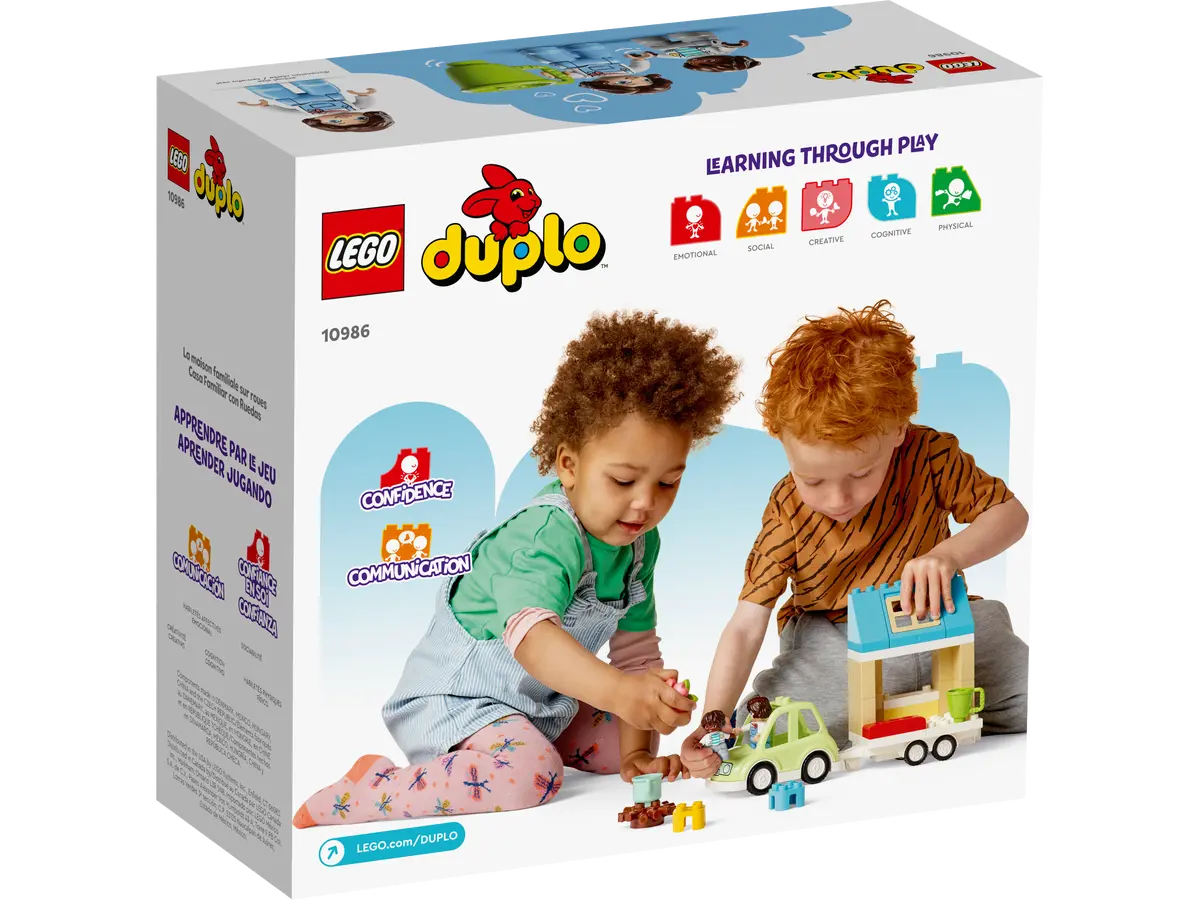 LEGO 10986 DUPLO FAMILY HOUSE ON WHEELS | Toyworld Frankston