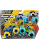 MONSTER JAM 1:64 DIECAST TRUCK 2 PACK - BLUE THUNDER AND BAN NEWS TRAVELS FAST - Toyworld Frankston