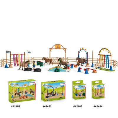 SCHLEICH-PONY CURTAIN OBSTACLE - Toyworld Frankston