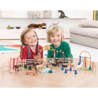 SCHLEICH-PONY CURTAIN OBSTACLE - Toyworld Frankston