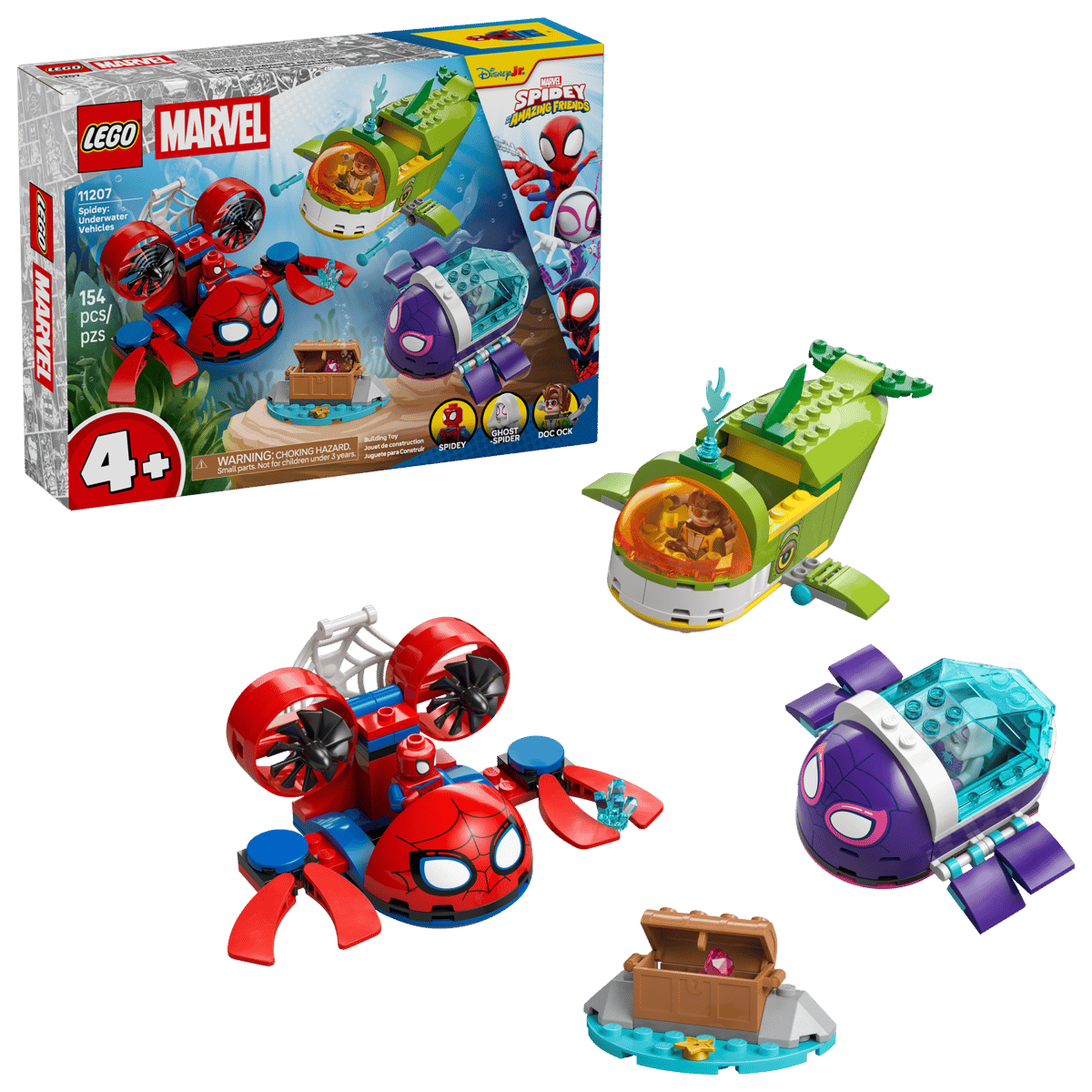 LEGO 11207 MARVEL - SPIDEY UNDERWATER VEHICLES - Toyworld Frankston