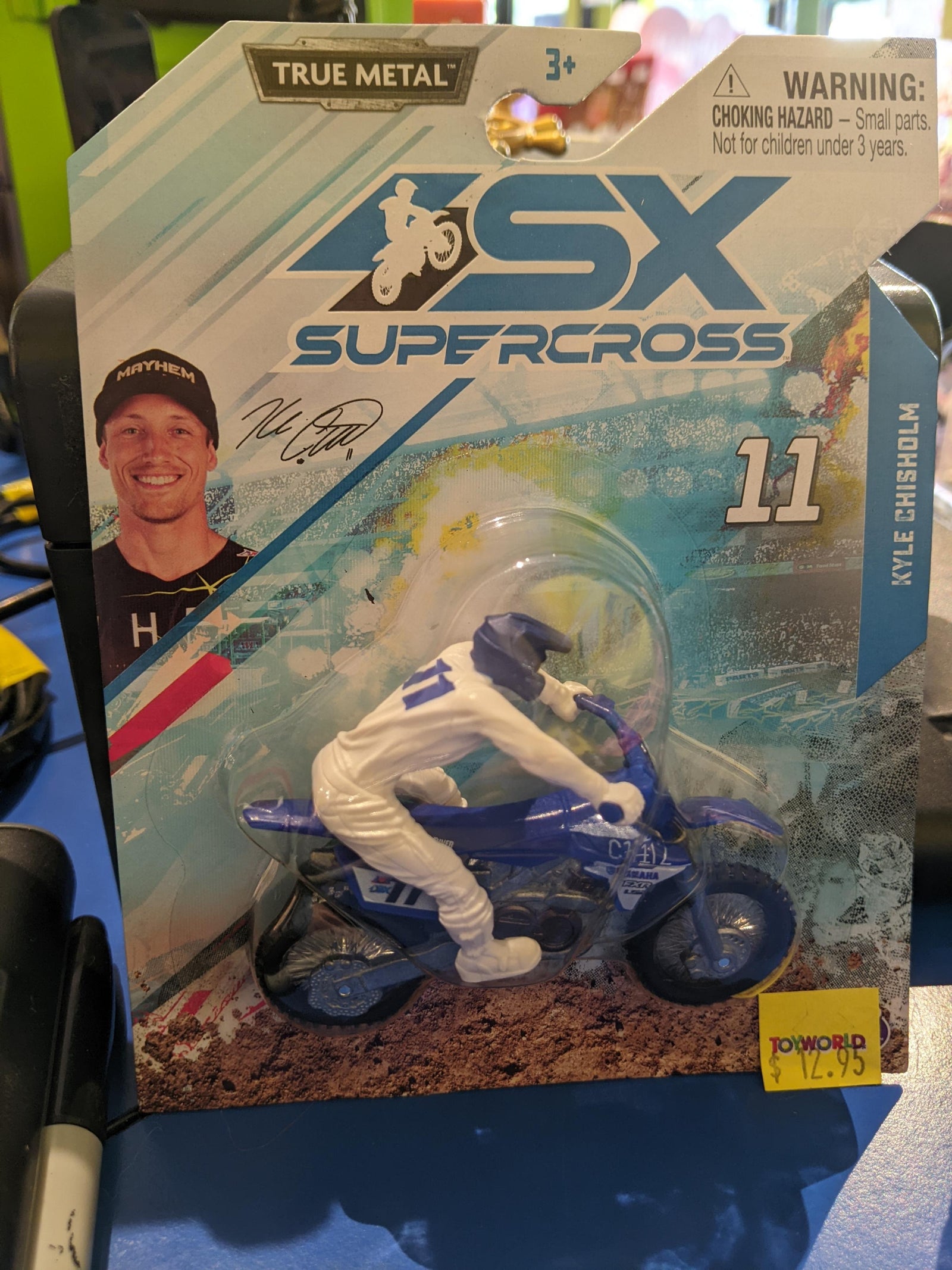 SUPERCROSS 1:24 DIE CAST MOTORCYCLE - 11 KYLE CHISHOLM - Toyworld Frankston