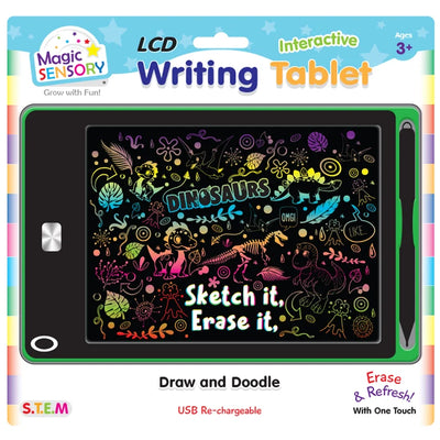 MAGIC SENSORY LCD WRITING TABLET GREEN DINO