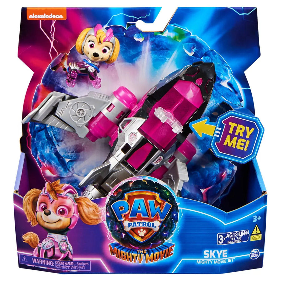 PAW PATROL - THE MIGHTY MOVIE - SKYE - MIGHTY MOVIE JET - Toyworld Frankston