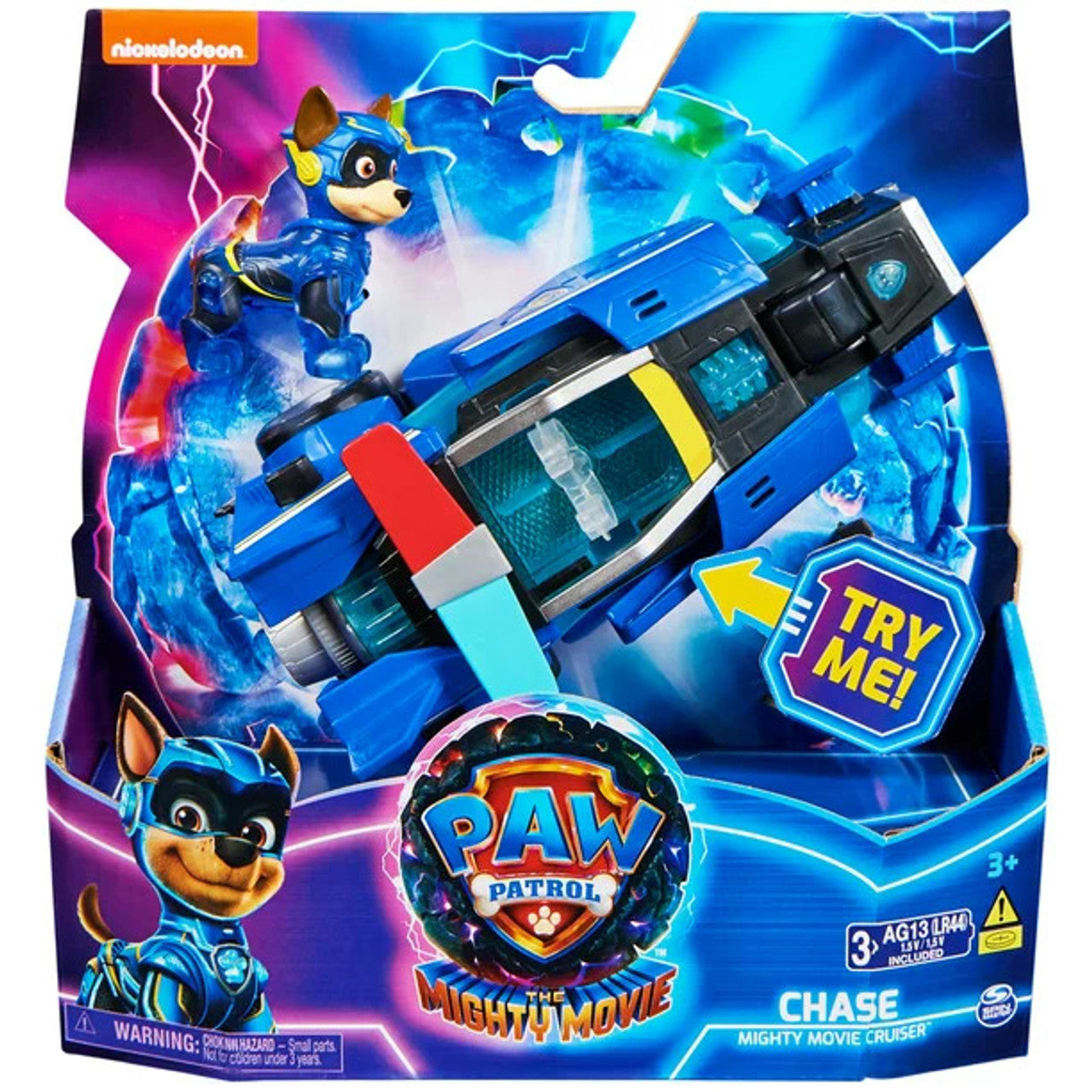 PAW PATROL - THE MIGHTY MOVIE - CHASE - MIGHTY MOVIE CRUISER - Toyworld Frankston