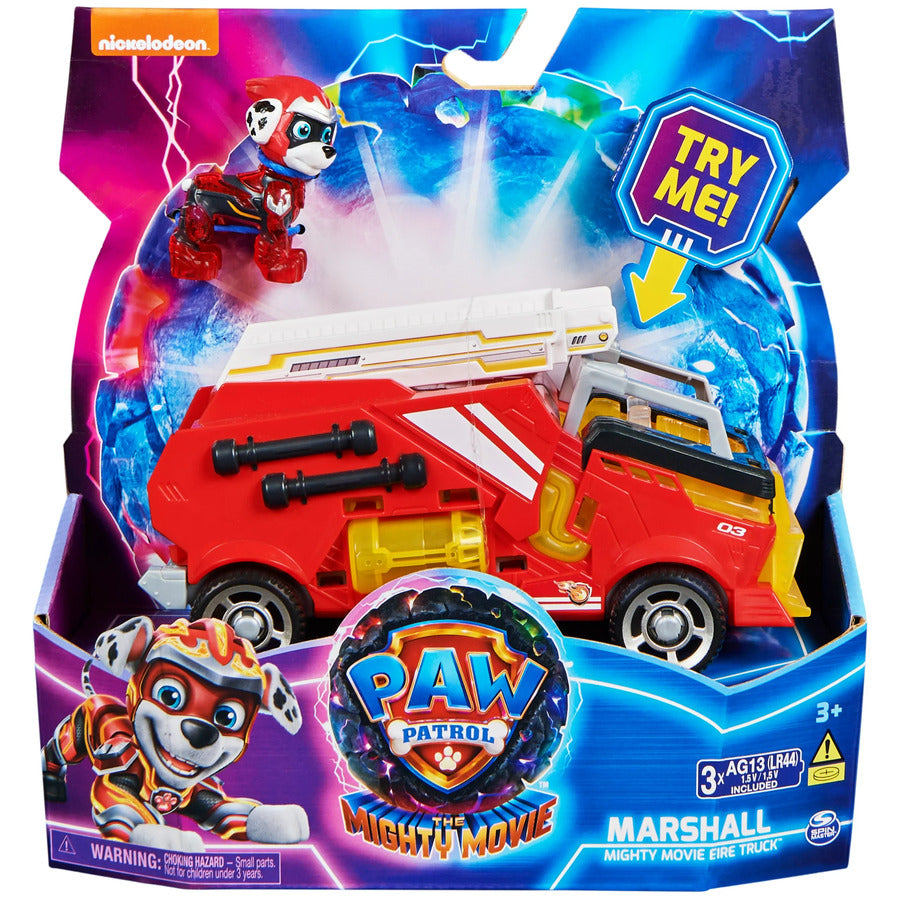PAW PATROL - THE MIGHTY MOVIE - MARSHALL - MIGHTY MOVIE FIRE TRUCK - Toyworld Frankston