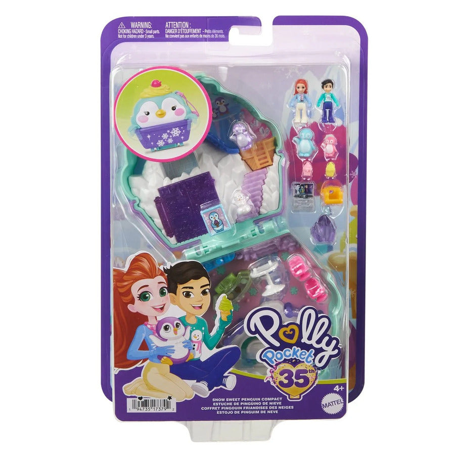 POLLY POCKET - SNOW SWEET PENGUIN COMPACT - Toyworld Frankston