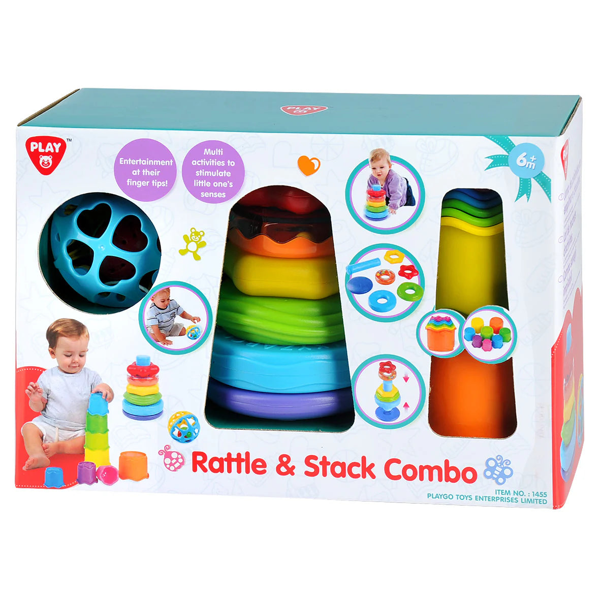 PLAYGO RATTLE & STACK COMBO - Toyworld Frankston