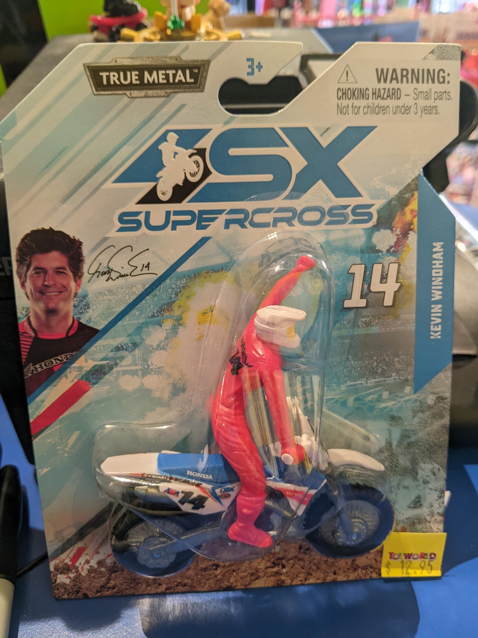 SUPERCROSS 1:24 DIE CAST MOTORCYCLE - 14 KEVIN WINDHAM - Toyworld Frankston