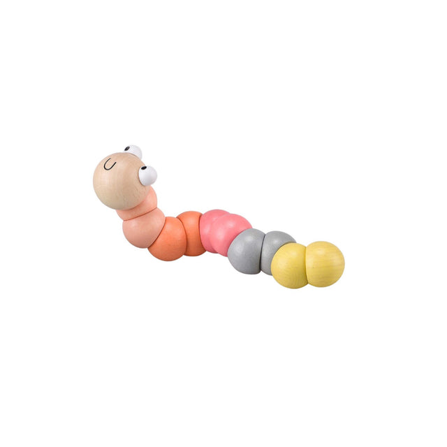 CALM AND BREEZY WOODEN JOINED WORM - Toyworld Frankston