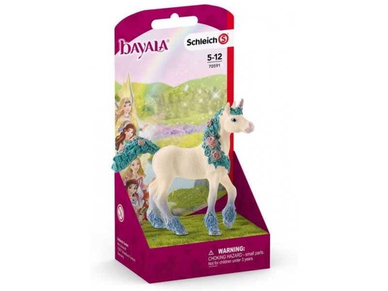 SCHLEICH - FLOWER UNICORN FOAL - Toyworld Frankston