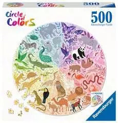 RAVENSBURGER 171729 - CIRCLE OF COLOURS- ANIMALS 500 PIECE PUZZLE - Toyworld Frankston