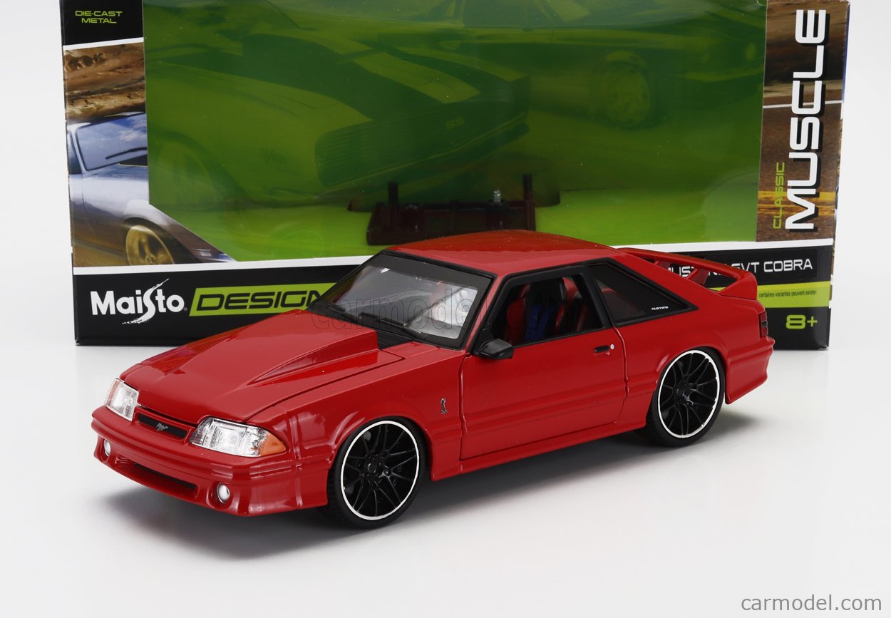 MAISTO CLASSIC MUSCLE 1:24 1999 FORD MUSTANG SVT COBRA - Toyworld Frankston