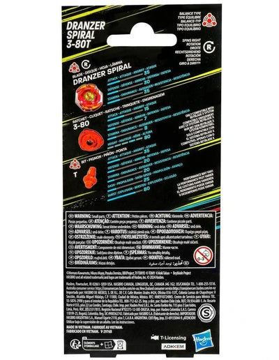 BEYBLADE X DRANZER SPIRAL 3-80T - Toyworld Frankston