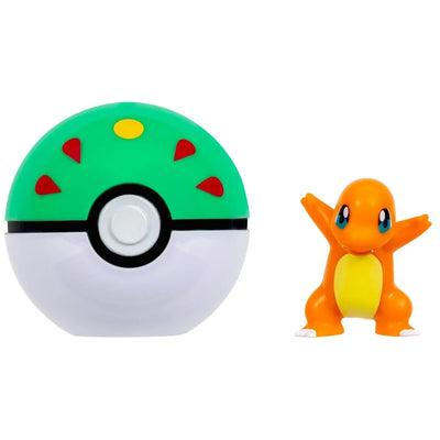 POKEMON CLIP 'N' GO - CHARMANDER + FRIEND BALL - Toyworld Frankston