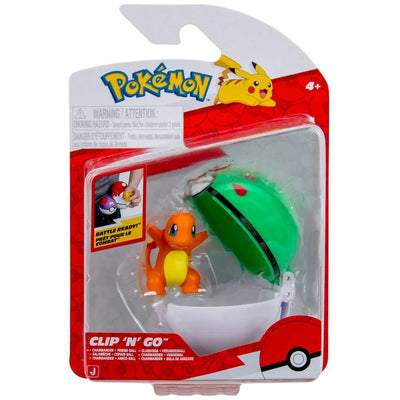 POKEMON CLIP 'N' GO - CHARMANDER + FRIEND BALL - Toyworld Frankston