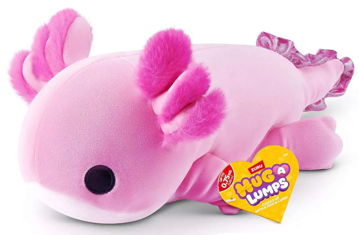 HUG A LUMPS LOVE SERIES 1 - SMALL WEIGHTED PLUSH - ANNIE THE AXOLOTL - Toyworld Frankston