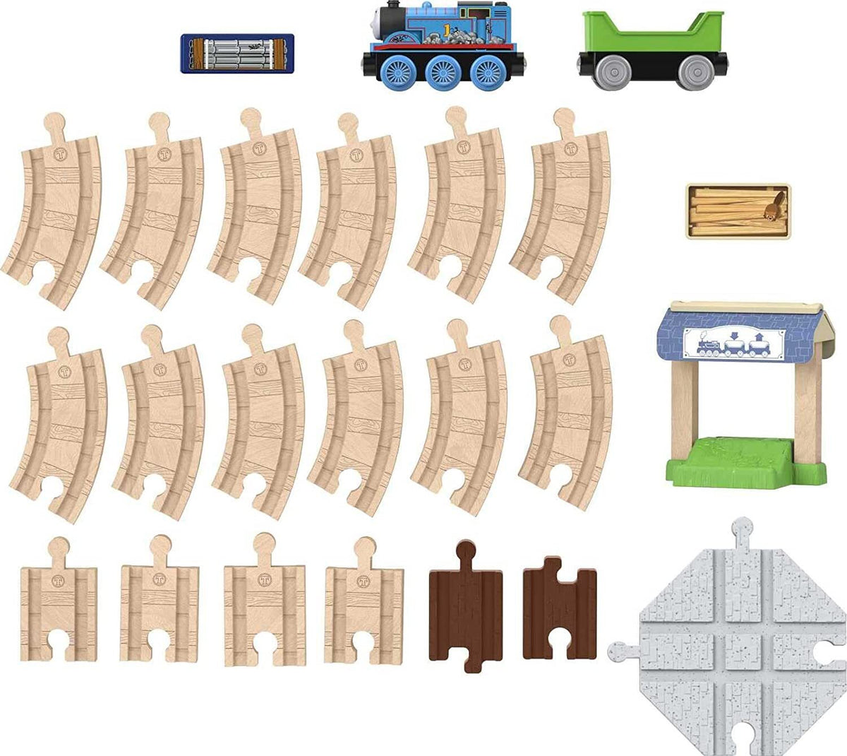 THOMAS AND FRIENDS WOODEN RAILWAY - FIGURE 8 TRACK PACK - Toyworld Frankston