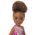 BARBIE CHELSEA DOLL (BRUNETTE CURLY HAIR) WEARING ONE-SHOULDER FLOWER-PRINT DRESS AND PINK SHOES