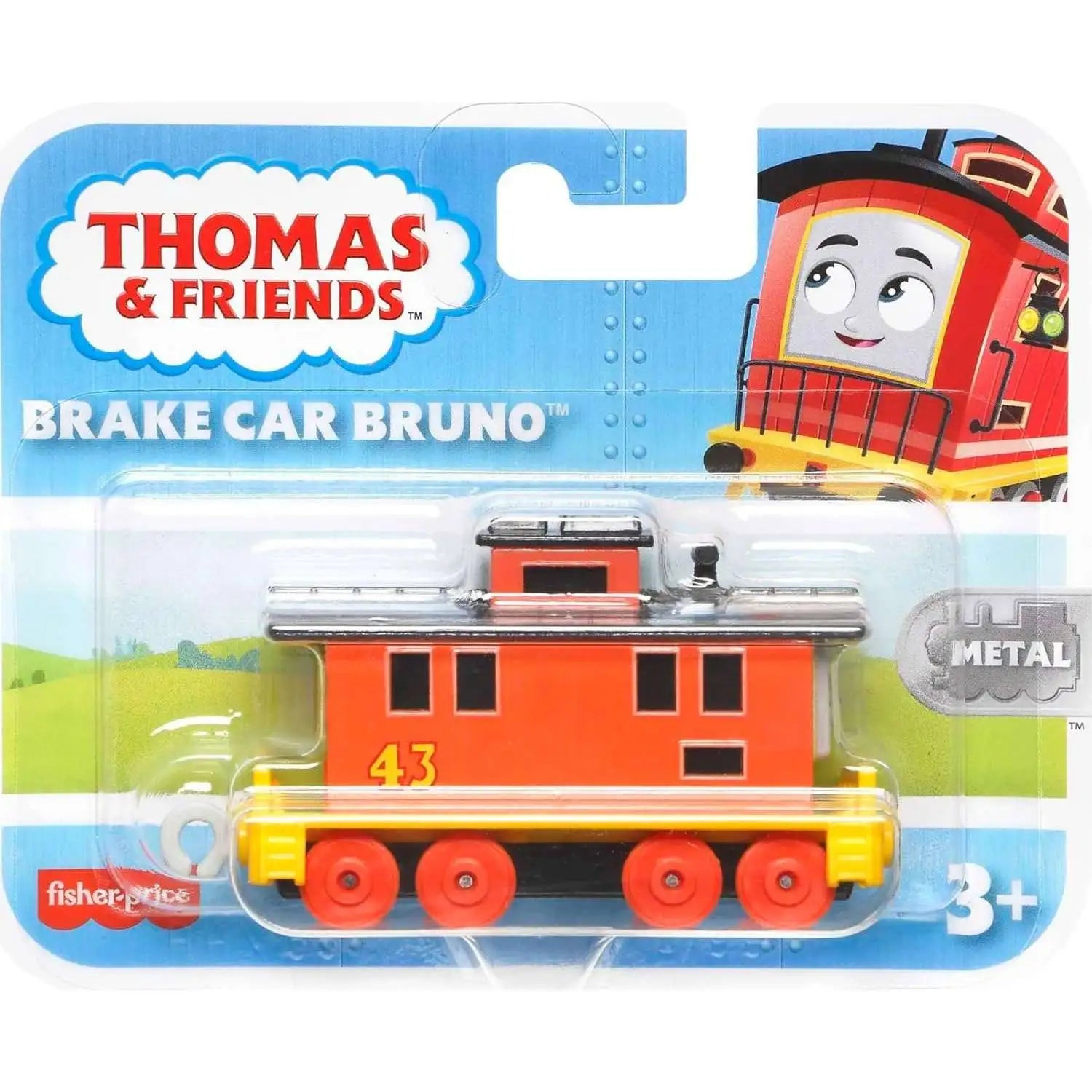 FISHER PRICE - THOMAS AND FRIENDS SMALL METAL DIECAST VEHICLE - BRAKE CAR BRUNO - Toyworld Frankston