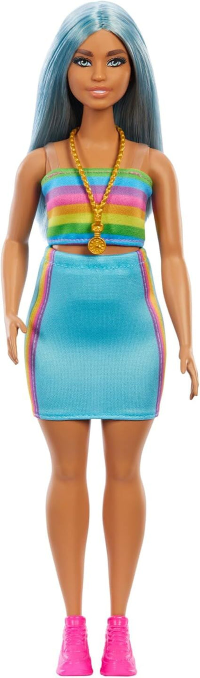 BARBIE FASHIONISTA DOLL 218 LONG BLUE HAIR - Toyworld Frankston