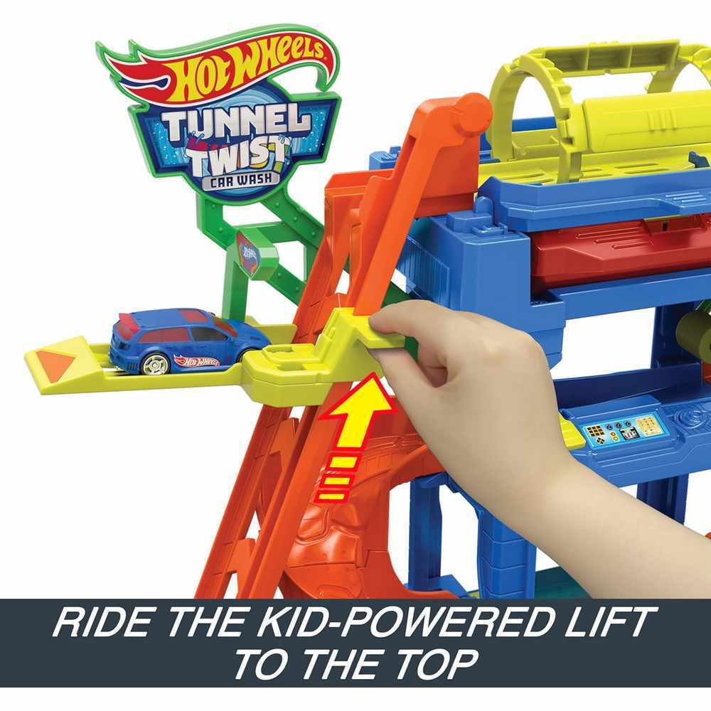 HOTWHEELS CITY - COLOUR SHIFTERS TUNNEL TWIST CAR WASH PLAY SET
